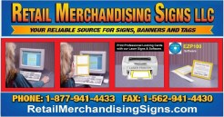 EZPrint laser card retail sign making software pc only imprinted signs